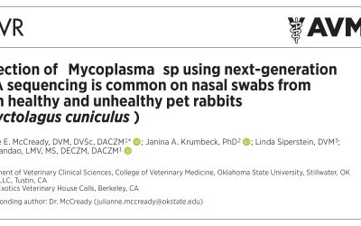 New Publication: Detection of Mycoplasma sp using next-generation DNA sequencing